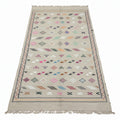 Rainbow Diamond Moroccan Kilim – Handmade Multi-Color Flat-Weave Tribal Wool Rug