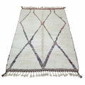 Rainbow Diamond Moroccan Azilal Rug – Handmade Multi-Color Tribal Wool Shag