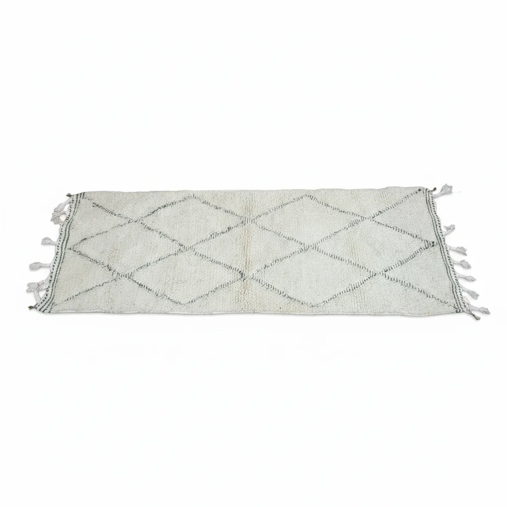 Abstract Narrative Azilal Moroccan Runner – Handmade Multi-Color Tribal Story Wool Shag