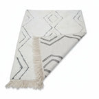 Rainbow Diamond Moroccan Azilal Wool Rug - Handmade Multi-Color Tribal Shag
