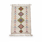 Rainbow Diamond Azilal Moroccan Rug – Handmade Multi-Color Tribal Wool Shag