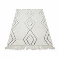 Rainbow Diamond Moroccan Azilal Wool Rug - Handmade Multi-Color Tribal Shag